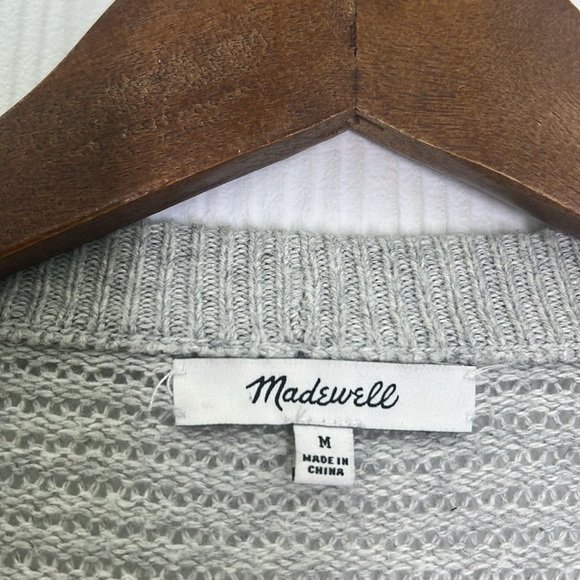 Madewell - Seabank Open Front Knit 3/4 Long Sleeve Open Cardigan Sweater Size M - Picture 10 of 11